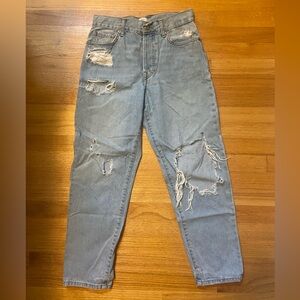 Forever 21 Ripped Jeans - Light Wash